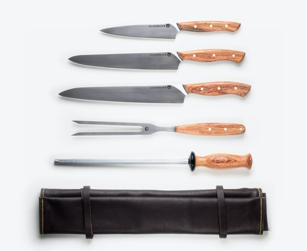 Cutlery Kanso 4 Piece BBQ Knife Set, Kitchen Knife Set with Knife Roll,  Includes 5 Asian Multi-Prep Knife, 6.5 Boning/Fillet Knife, and 12  Brisket Knife, Handcrafted Japanese Kitchen Knives 